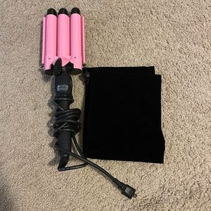 3 barrel curling iron wand